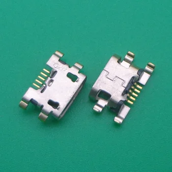 100 szt. Dla HUAWEI Y515 Micro Mini USB Złącze Ładowania Gniazdo Gniazdo Stacji Dokującej Wymiana Części zamienne Do Naprawy Kobieta