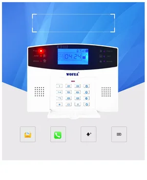 106 Strefowa LCD alarm GSM z Głosowe Podpowiedzi dwustronna domofon strona bezpieczeństwo ochrona przed włamaniem