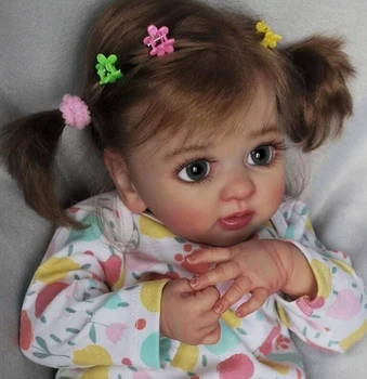 40 CM Kochanie Odrodzeniu Lalka dla Dziewczynek Layla Realistyczne 3D Obraz z Żyłami Wielowarstwowe Prezenty dla Dorosłych
