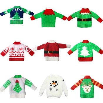 Kartki Regał Elf Lalka Mini Sweter Dziecięcy Bajkowa Odzież Świąteczny Garnitur Wystrój Zabawki, Prezenty Dla Dzieci