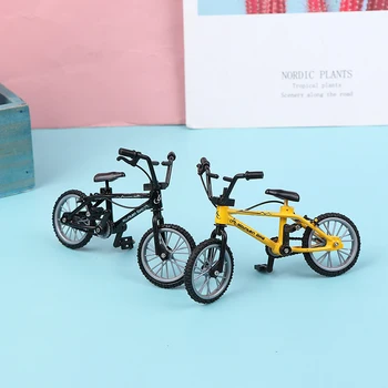 Mini Finger Mountain Bikes Ze stopu metali Stents Kid Novelty Toys Doll Model Mini Bike miniature items zabawki dla dzieci