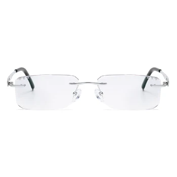 ZIROSAT 814 W Czysty Tytan Bez Oprawki Diament Szlif Męskie Okulary Oprawki Optyczne przepisane im Okulary Przeciwsłoneczne Moda